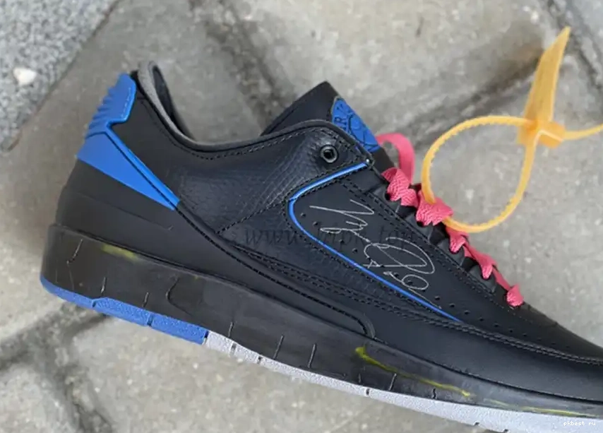to blue Jordan ready PK OFF-WHITE Low ship God Air 2 x materials retail 0503